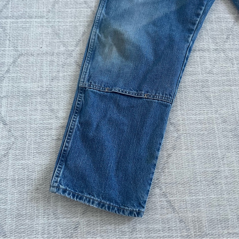 Vintage Dickies Men’s Blue Distressed Grunge Baggy Workwear Skater Denim Jeans - Picture 4 of 10